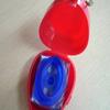 CPR face shield in heart-shaped plastic box with custom print image