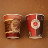 Paper cup 8 oz with custom print and single wall image