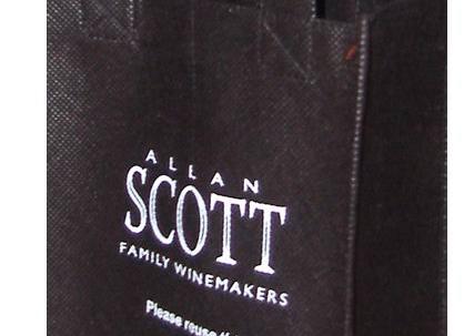 Custom printed PP non-woven wine bag for 2 bottles  image