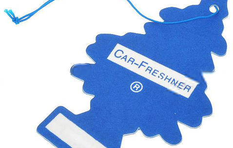 Paper car air freshener 70x100mm with your own design image
