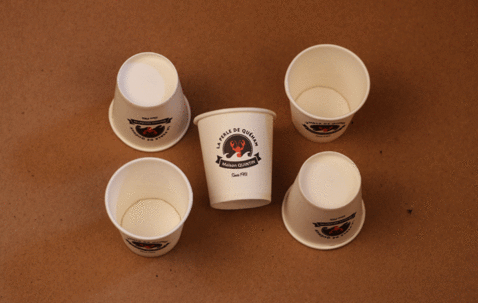 Paper cup 2.5 oz with custom printed and single wall image