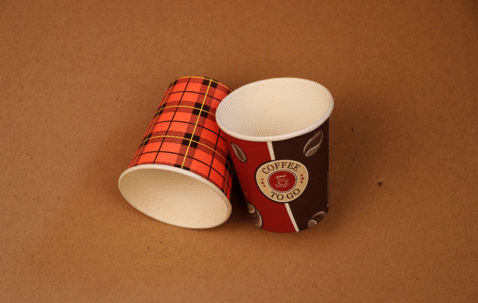 Paper cup 7 oz custom print and single wall image