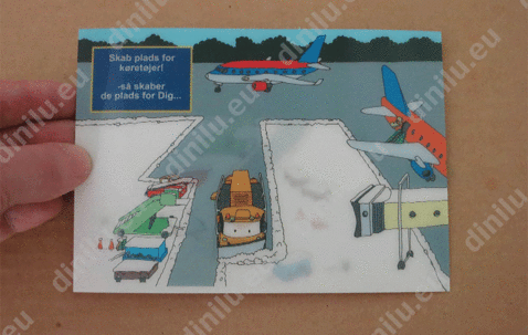 Lenticular postcard, 105x148mm (A6) image
