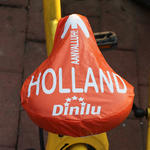 PVC bike saddle covers with promotional print image