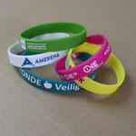 Silicone wristbands 1/2" wide image