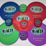Folding Frisbee with pouch and your bespoke print or logo image