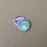 Metal button badge 25mm with custom print image