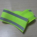 Elastic reflective safety ankle/arm band 5cm wide printed with logo image